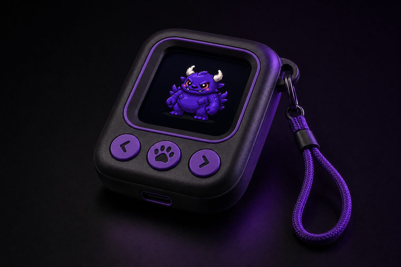 Close-up product render of the MyBuffBuddy device showing Beastor